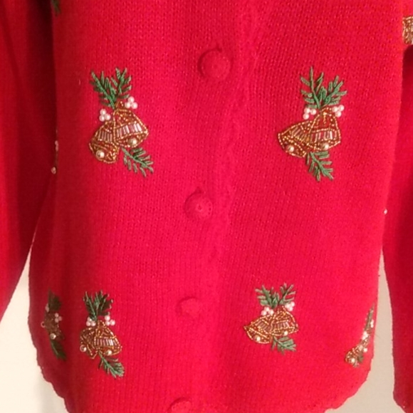 VJ PETITES Holiday Sweater | Sz Petite Small - Picture 3 of 8